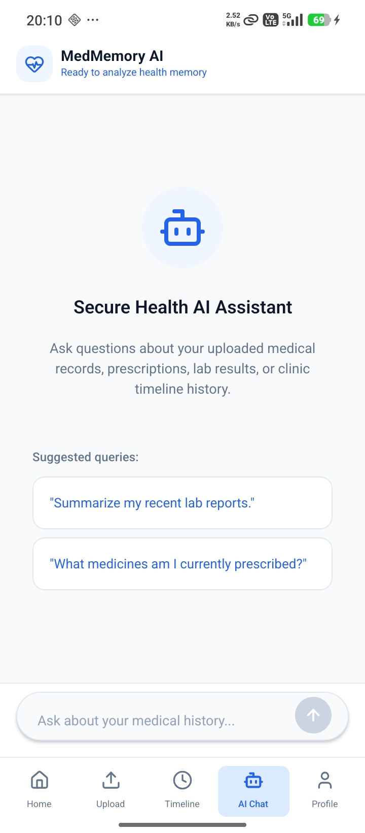 AI Chat Page